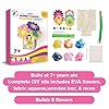 DIY Poke in Art Fabric Flower Craft - Makes 6 Flower Bouquet & Box with Paint, EVA Foam Craft Pieces, & More - Complete Kit for Kids 7-12 Years Old - Fabric Art for Kids - Poke Crafts for Girls #2