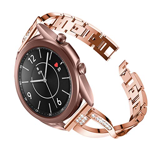 Bracelet Galaxy Watch3 41mm en acier inoxydable solide type X - 3