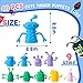 Junkin 40pcs Cute Monster Finger Puppet Valentines Toys Set - Soft Stretchy Fidget Toys, Rubber Mini Finger Dolls for Role Playing Birthday Kids Party Favors, 9 Random Styles (Cute)