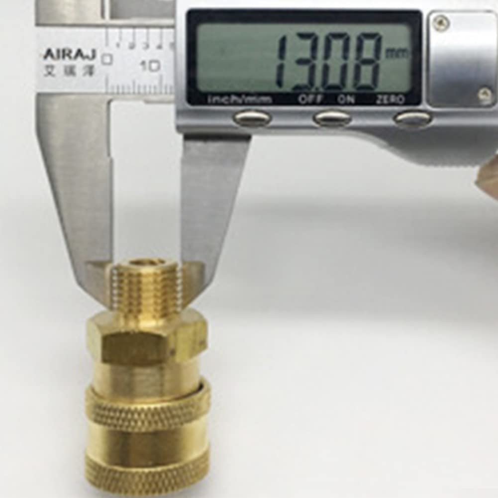 Quick-Connect Adapter Für Hochdruckreiniger: M22-15 Mm Auf 3/8 Zoll, 2 Sets Aus Messing & Edelstahl