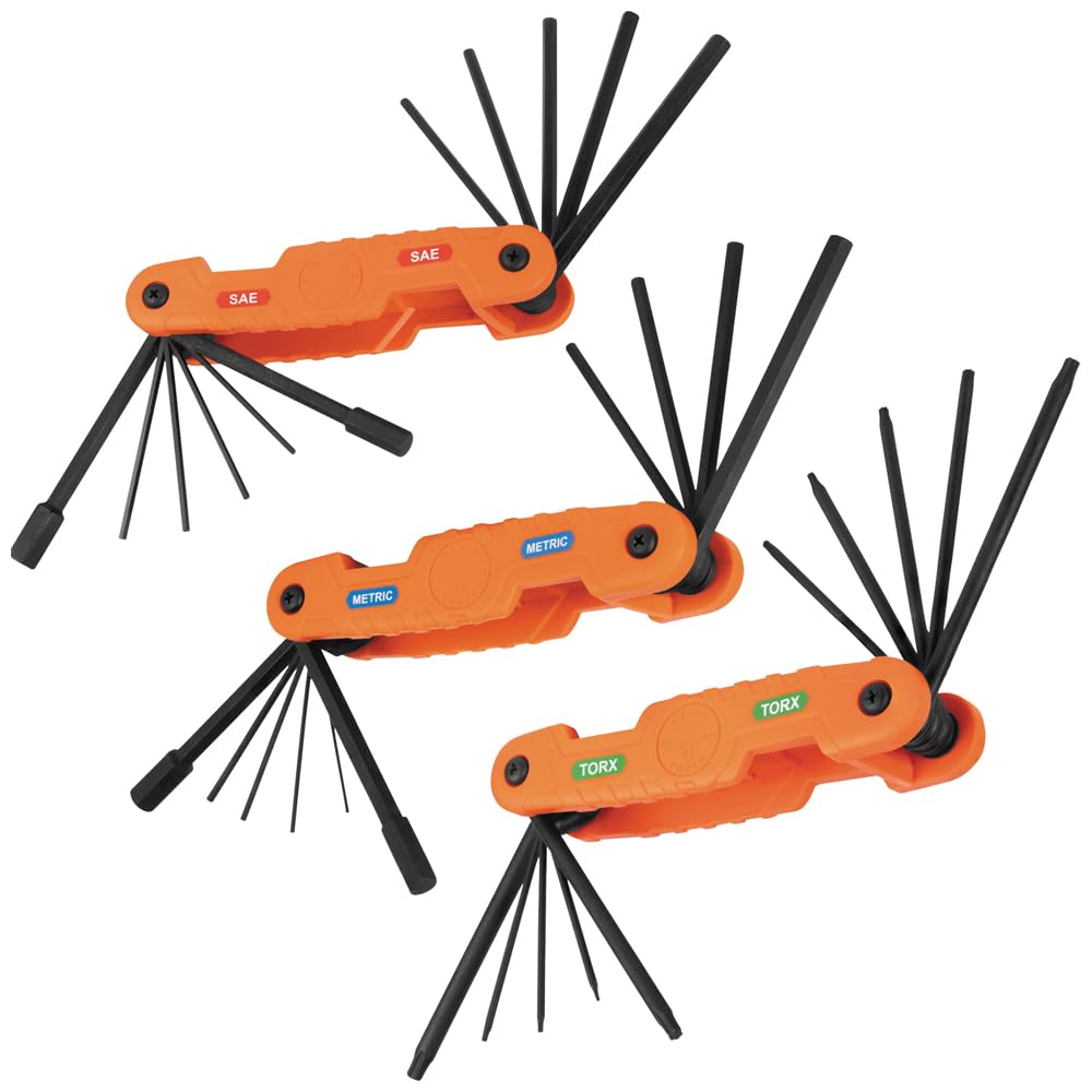 Klein Tools 70553 31-Piece Pro Folding Hex Key Set with Klein