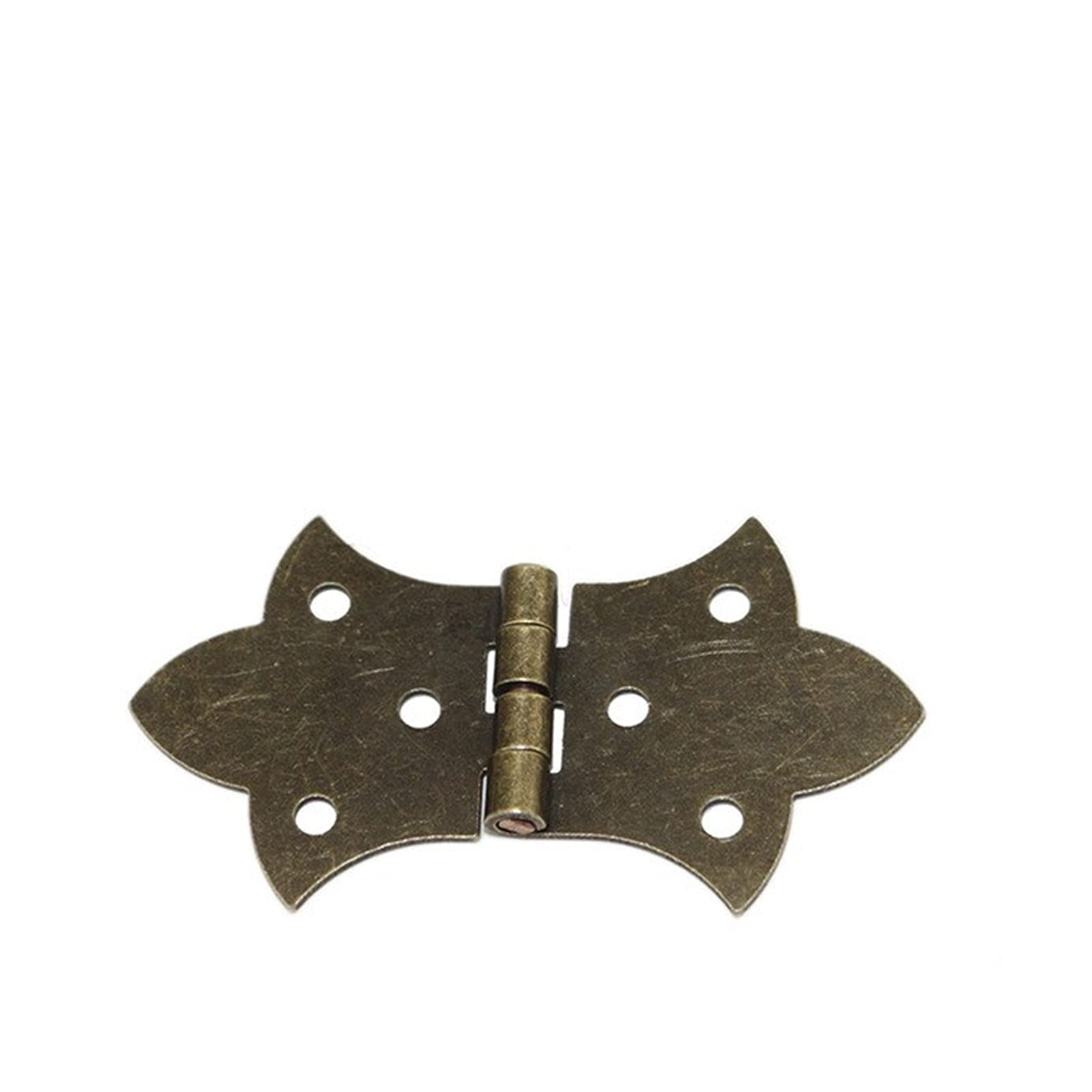Hinge, 2pcs Bronze Gold M-INI Wooden Box Zinc Alloy Cabinet Hardware Antique for Jewelry Gift Wine Case(Bronze)