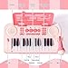 Toddler Piano Toys Gifts for Girl Age 1 2 3-5, Pink Baby Piano Music Toy, Kids Piano with 24 Keys, Microphone and Music Sheet Stand, Ideal Xmas Birthday Gifts for Girls 1 2 3 4 5 Years Old
