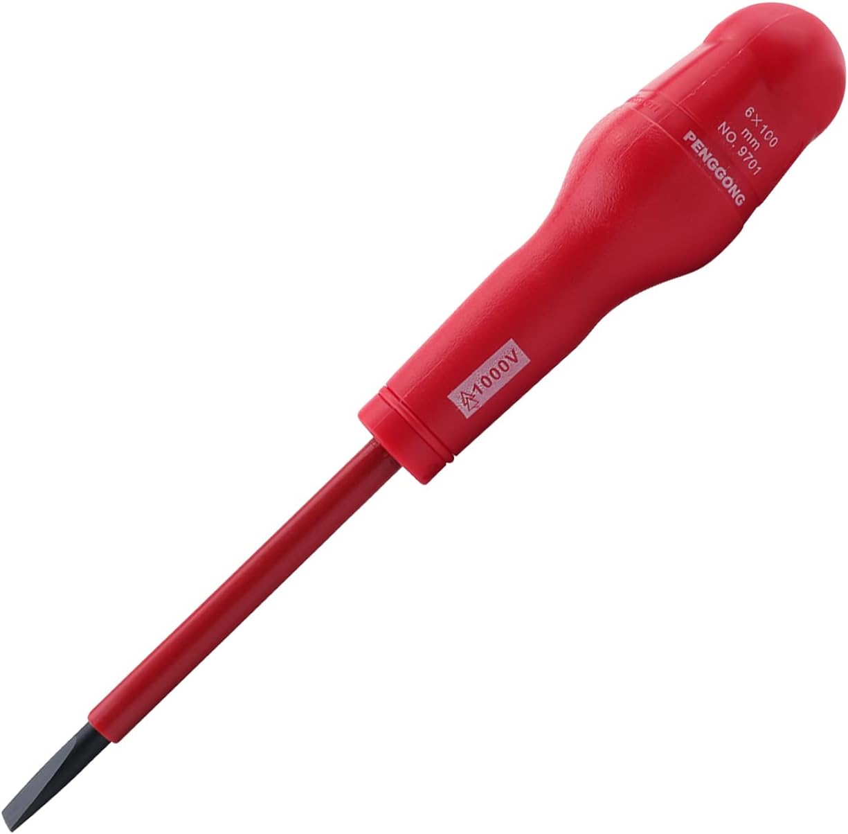 Utoolmart 1000v 5mm Slotted Screwdriver Slotted Head Screwdriver Insulated Magnetic Tip Electrical Screwdriver 3 Inch 1pcs