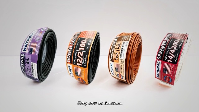 NATIONAL Wire&Cable - 20 Gauge 2 Conductors Premium Electrical Wire - Made In USA - 20 AWG Wire