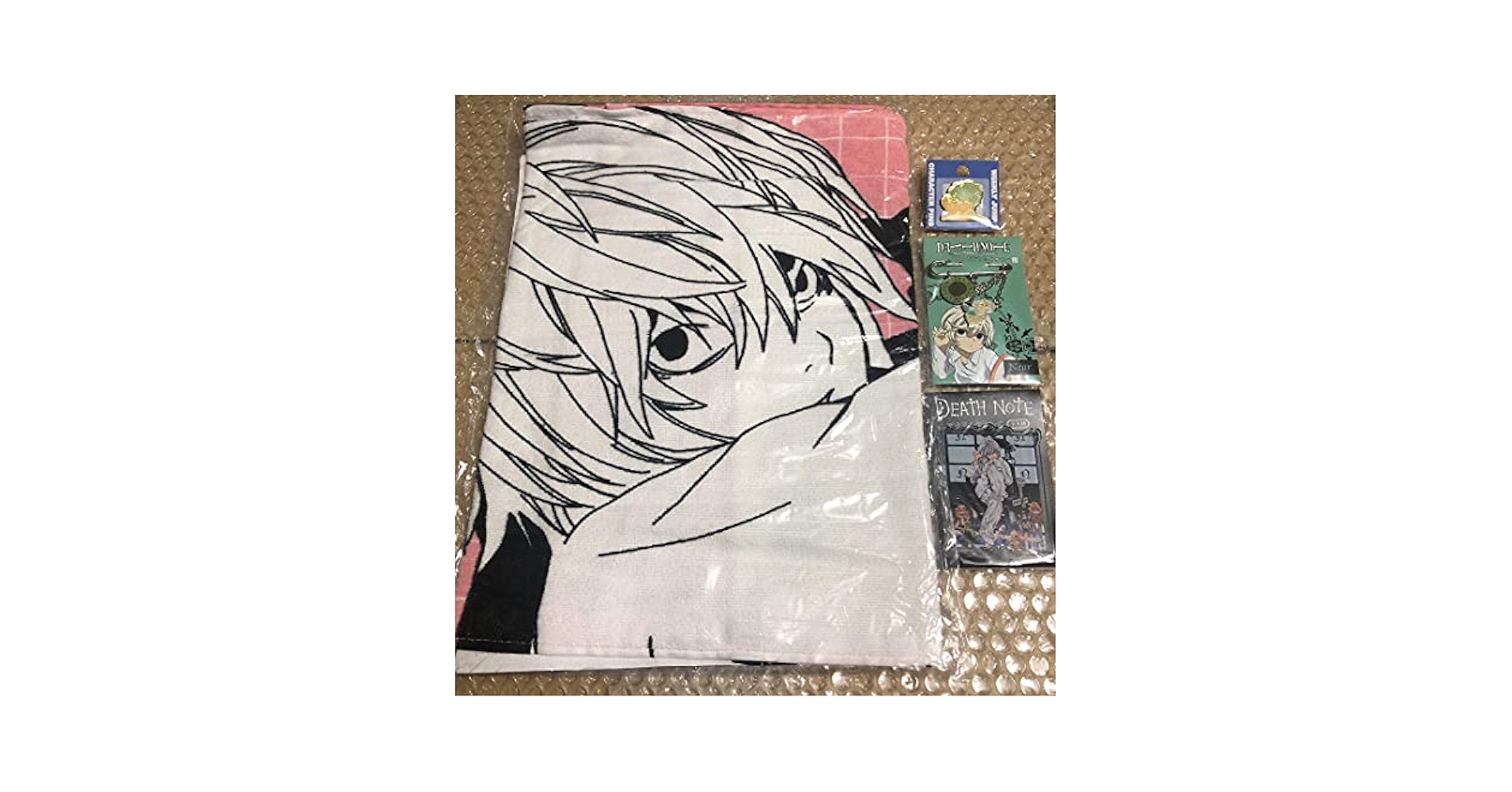 Amazon.co.jp: DEATH NOTE デスノート ニア 名言タオル ピン