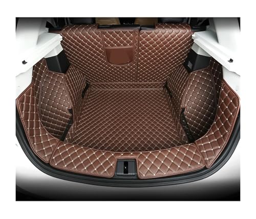 Tapis de coffre MG ZS 2019 2021 sur mesure protection cuir voiture cafe