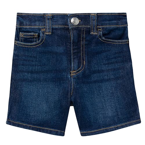 Gerber Baby and Toddler Unisex Denim Shorts, Dark Blue Denim Wash, 3T