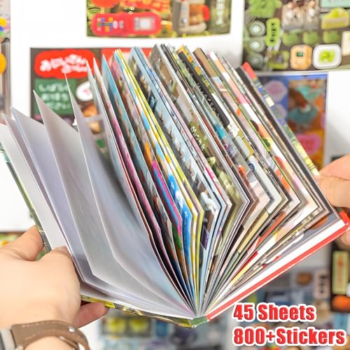Image of Japanese Sticker Book,45 Sheets of Romantic Memory Series Manga Style Japanese Stickers for Journaling Scrapbooking