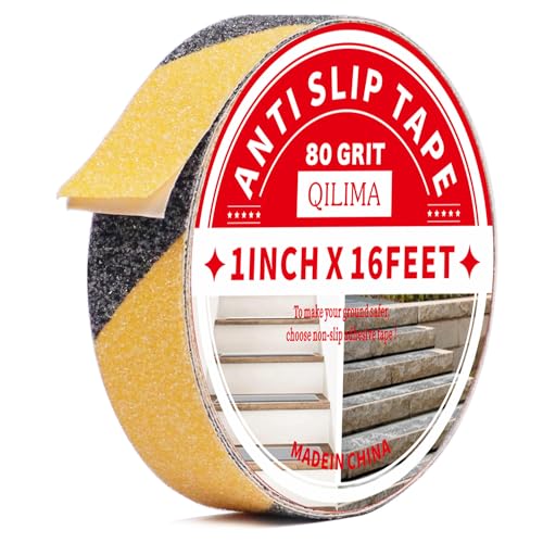 Image of QILIMA Anti Slip Tape, 1 inch x16.5ft, Yellow