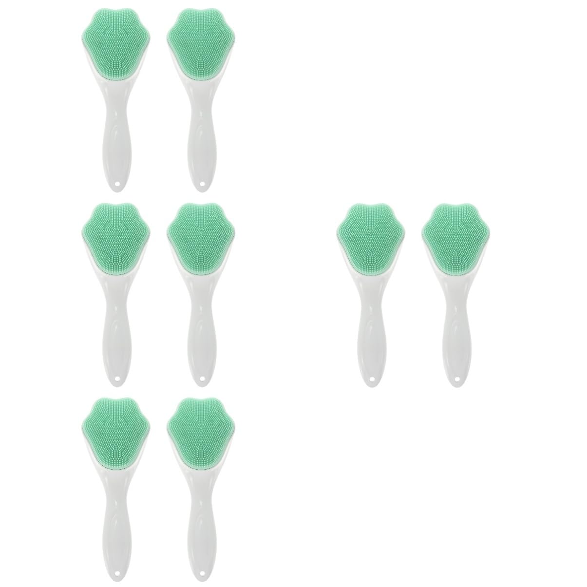 MAGICLULU 8piezas Cepillo De Limpieza Facial De Diseño Forma De Herramienta Para Lavado y Desmaquillado