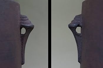 茶道具　釜師　伊藤鐐一造　肩衝筒釜　鉄釜　共箱　V　6567C 遠州好 七宝釜 共蓋 宮崎寒雉(作) 伊藤鐐一(極め書) 茶道具 | 古