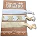 Jeune Marie 6 Pack Gold Ribbon Hair Ties KIT No Crease Elastics Handtied Ouchless Ponytail Holders Hair Band Bracelet Favors for Bachelorette Parties, Bridal Showers, and More! (6 Pack, Gold)