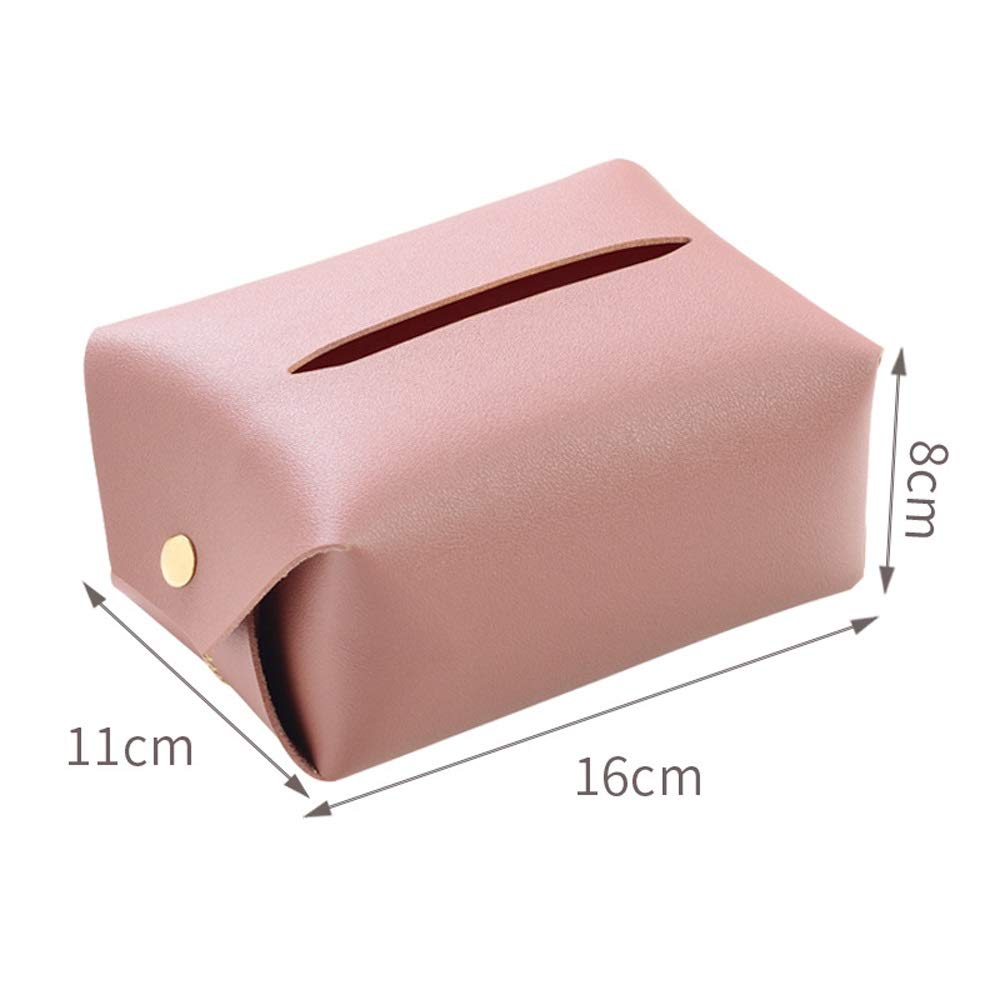 Porta Fazzoletti In Pelle PU – Elegante, Impermeabile, Pieghevole Per Borsa E Auto (130x85 Mm)
