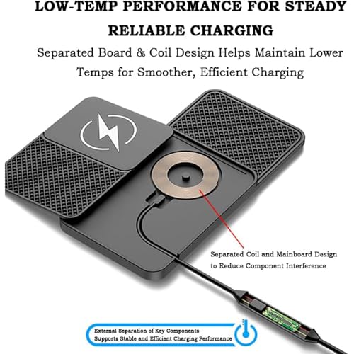 Cargador inalámbrico de coche de 20W para Renault Clio Megane y Scenic con puerto Tipo C 5