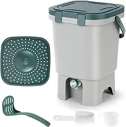 Composteira, Composteira Doméstica 20L, Lixeira Cozinha, Composteira Domestica, Composteira Doméstica Minhocário 20 L-Produza Seu Próprio Adubo Por Compostagem