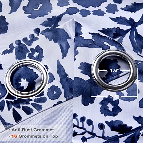 Driftaway Julia Room Divider Curtain For Bedroom Patio Door Sliding Glass Door Curtains Privacy Thermal Insulated Closet Curtain Extra Wide Blackout Curtains Grommet Drape 108W X 84L Inch Navy 1 Panel #TOP2