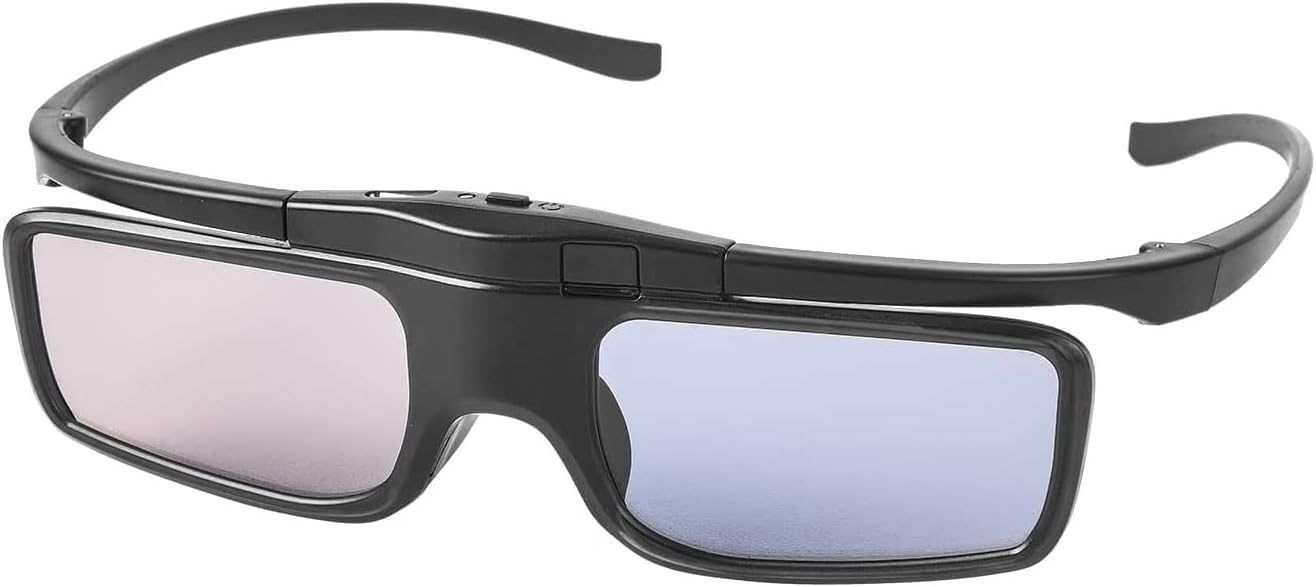 RF 3D Brille, Active Shutter RF 3D Brille wiederaufladbar Geeignet für RF 3D TV Projektoren, RF 3D Brille 1er-Pack