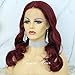 99J Burgundy Lace Front Wigs Human Hair Pre Plucked 9A Brizilian Virgin 99J Curly Lace Front Wig T Part Wig Human Hair Wigs for Black Women Glueless Wigs Human Hair 13x5 T Part Lace Wig Human Hair 18