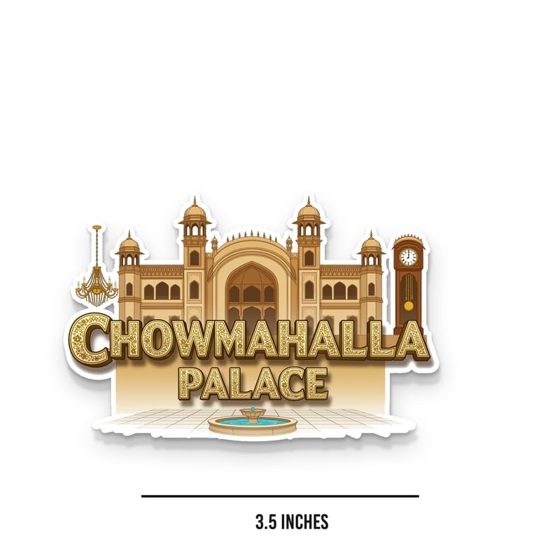Image of Chowmahalla Palace Fridge Magnets, Glossy Finish, Stylish Magnet for Fridge, Wardrobe & Metal Surfaces