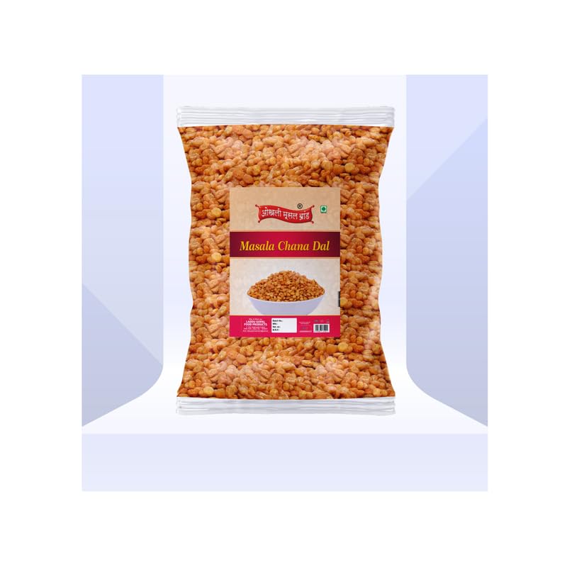 Image of OKHLI MUSAL BRAND Organic Namkeen | Organic Chana Dal Namkeen MASALA CHANA DAL | Fried in Groundnut Oil | Spicy & Crunchy | Healthy Indian Snacks Protein Rich Fried Chana Dal-1Kg*4Pack