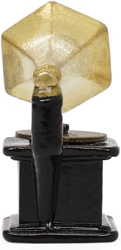 Miniatura 3 de Odoria 112 Tocadiscos de Gramófono en miniatura Accesorios de decoración de casa de muñecas