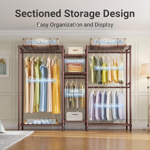 Image of VIPEK Classic V6 Wire Garment Rack, Dynamic Closet System Adjustable