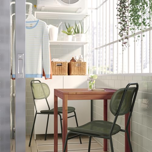 Table et 2 chaises extérieur marron clair vert ProTuning ENSHOLM NÄMMARÖ 75cm