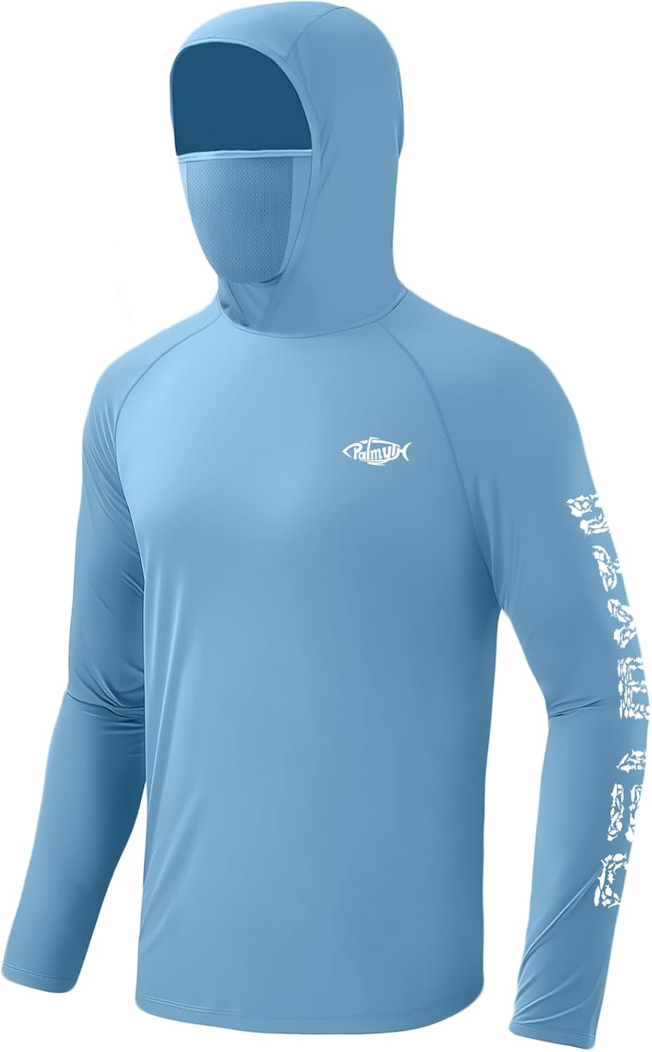 Palmyth Fishing Hoodie for Men Long Sleeve Sun Protection Shirts UPF 50+ Hooded with Neck Gaiter - Image 4