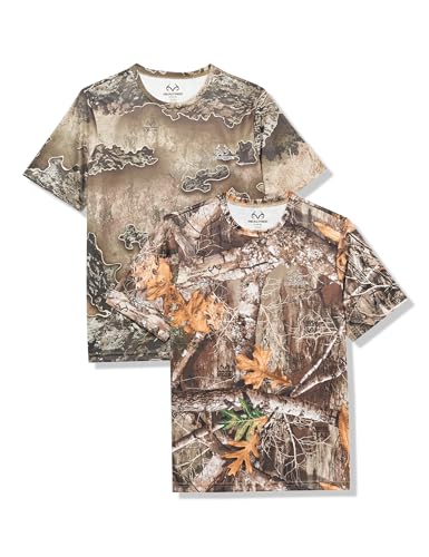 T-shirt Performance Realtree en lot de 2 pour vos sorties de randonnée et bivouac en forêt