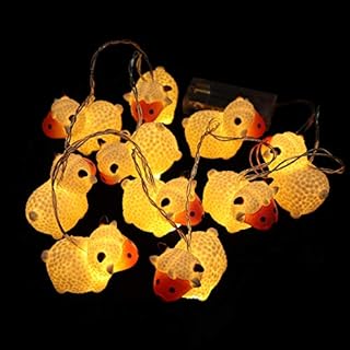 Uonlytech Sheep Shape String Lights Battery Operated LED Holiday Sheep String Lights Festival Fairy Lamp String for Birthday Party Favors Without Battery 1. 65M 10Lamps