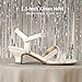 DREAM PAIRS Girls Sandals Low Heel Dress Open Toe Sandals Flower Wedding Party for Little Kid/Big Kid,Size 4 Big Kid,White,SDSD2315K