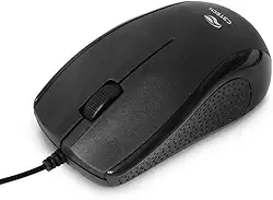 C3Tech Mouse USB MS-26BK Preto com cabo longo 2Metros 1000DPI, Ambidestro, Compatível MacOS, Linux, Chrome OS, Windows, PC e Mac
