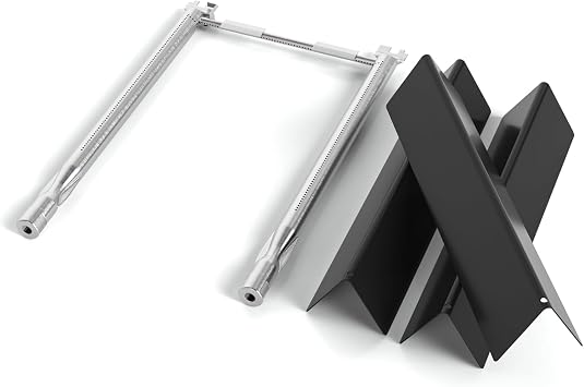 Replacement Parts for Weber Spirit 200 Series 2013+ Front Control, Fits E-210, S-210, E-220, S-220 & Spirit II/GS4, Flavorizer Bars #7635, 15.3", Set of 3 and Burner Tubes #69785