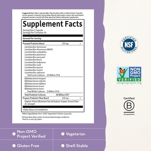 Garden of Life Dr Formulated Prenatal Probiotics, 20B, Shelf Stable, 30ct - image 4