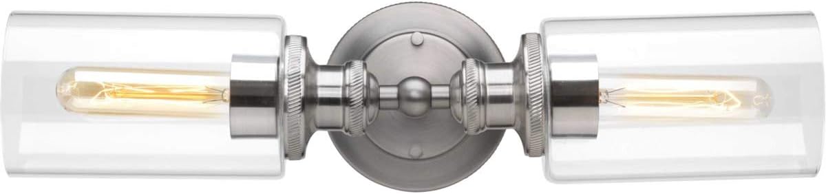 Progress Lighting 2-Light Bath & Vanity, Archives Collection, Indoor, P2809-81, Antique Nickel