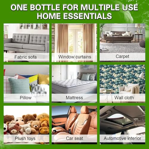 kanfort Upholstery Foam Cleaning 2 Pack, No Rinse Fabric Cleaner for Sofas, Couches & Car Seats, Quickly Lifts Stains & Dirt, Safe for Households with Kids & Pets, Easy-to-Use for Fresh & Spotless