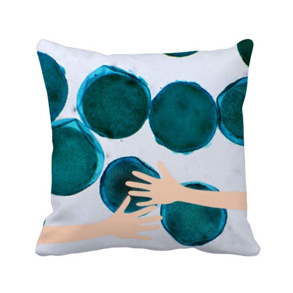Cellule photo créature bleue DIYthinker coussin de couvrir moderne