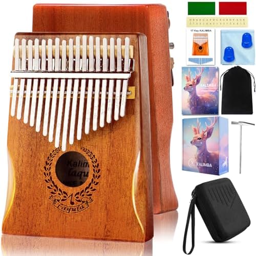 Kalimba 17 Teclas Pulgar Piano - Piano de Dedo Mbira Sanza Instru...