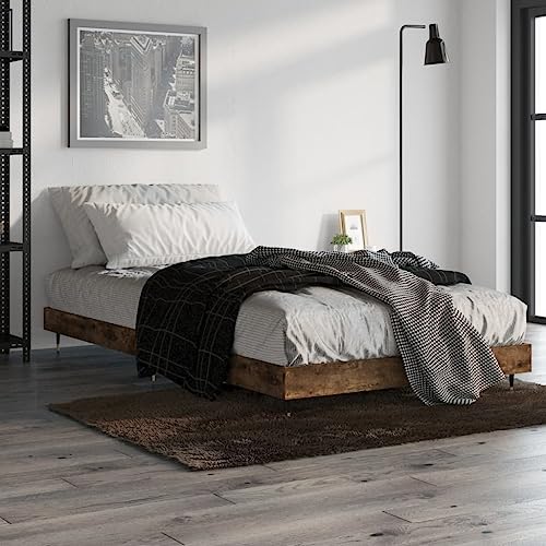 SKM Estructura de madera de roble ahumado, 90 x 200 cm, peso: 16,5 kg, 832170