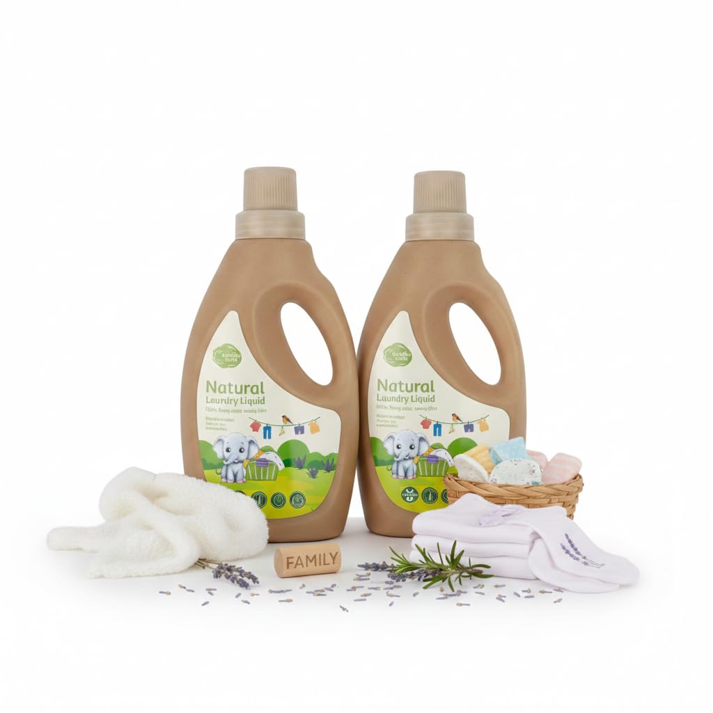 Cuddle Care Natural Laundry Liquid|Bubble Wash Combo | Plant-Based | Baby Safe | Kashmiri Lavender | 500ml+500ml|Pack of 2 | Bamboo Based Bottle-image-23
