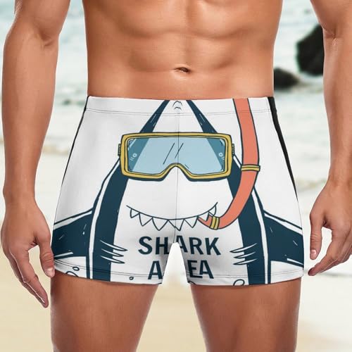 Swimming trunks boxer homme plongée requins maillot de bain - 5