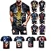 Produktbild Damen Tshirt Lang T-Shirts Mit Aufdruck Herren 5Xl Poloshirt Herren Poloshirts FüR Herren Camp David Kurzarm Shirt Herren Damen Tshirt Weiß Mit Aufdruck (Brown 5,XXXL)
