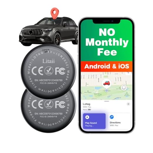 GPS Tracker for Vehicles,2 Year Battery Life,GPS Tracker,2pcs Black Hidden Magnetic case,Trackers for Tracking Vehicle,2pcs GPS Tracker,Ultra-Slim,No Monthly Fee for Android and iPhone,IP68