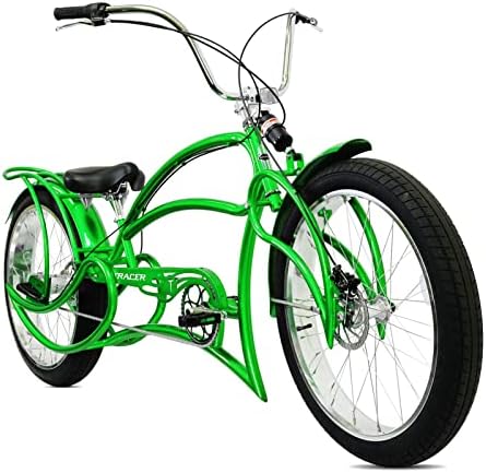 Tracer Leopard 26 Inch Wheel Chopper Stretch Bike Beach Cruiser High Rise Handlebar Suspension Fork 3 Speed 26 X 3 Fat Tires Tracer Leopard 26 Inch Wheel Chopper Stretch Bike Beach Cruiser High Rise Handlebar Suspension Fork 3 Speed 26 X 3 Fat Tires