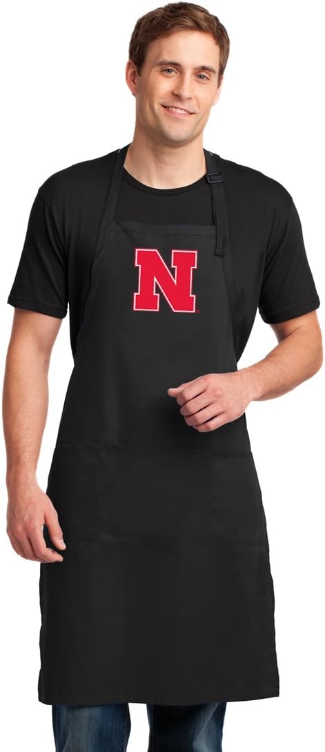 Broad Bay University of Nebraska Apron LARGE SIZE Nebraska Huskers Gift For Men or Women Man Him Her