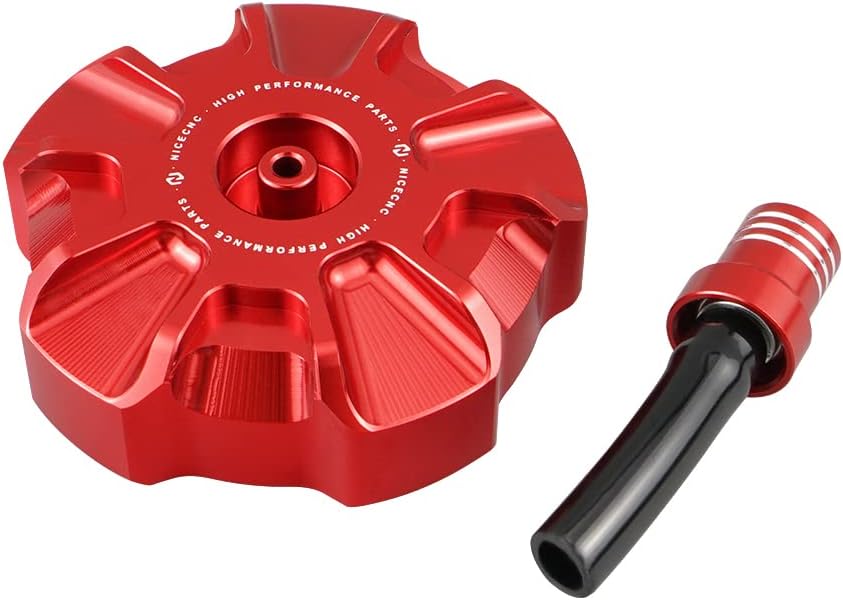 NICECNC Red Fuel Tank Cap Compatible with Beta 250/300X-TRAINER 390/430/480 RR4T 2015-2024 250RR/300RR/350RR4T 2013-2014 Fuel Cap Replacement See Fitment