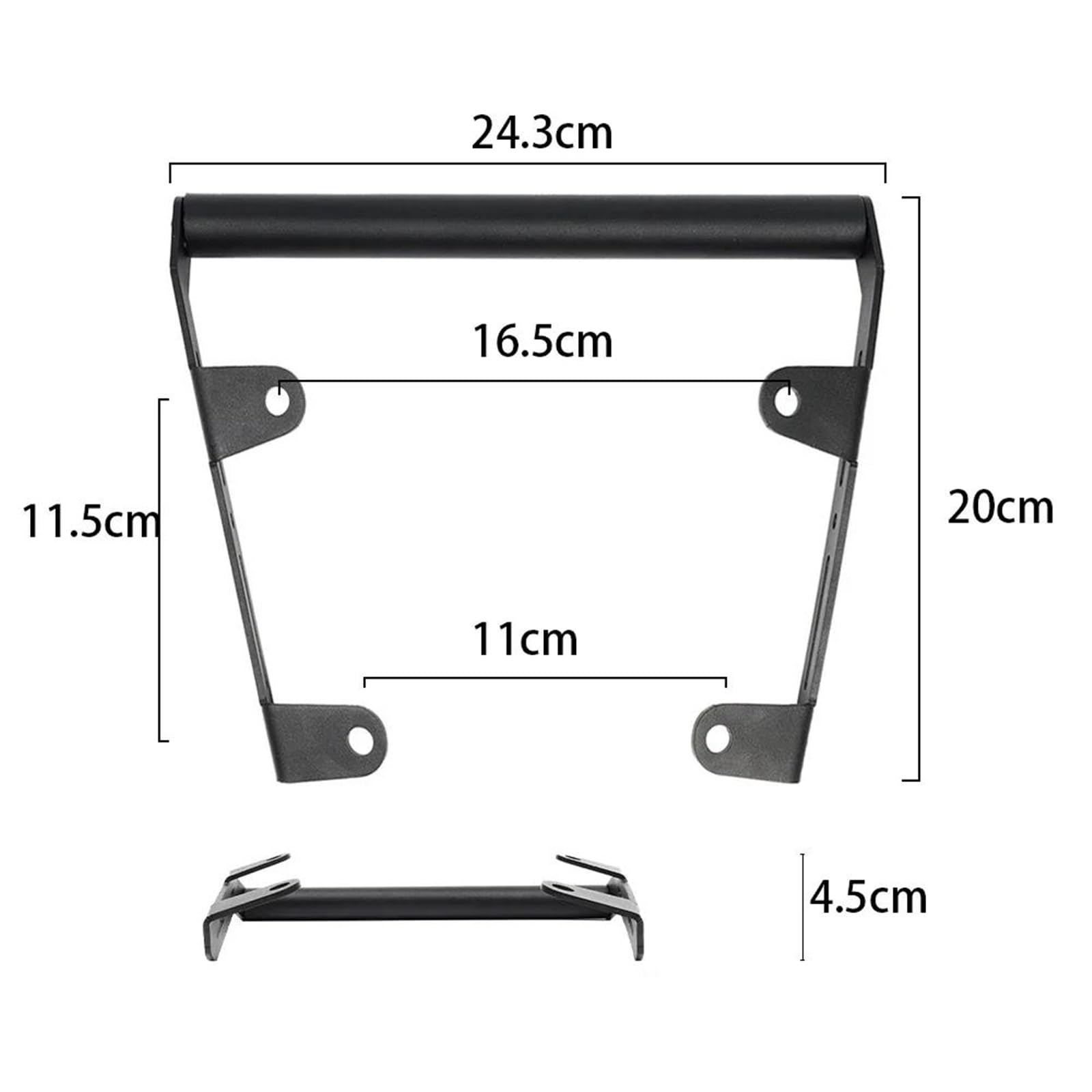 GPS Antivibración Soporte Barra Soporte para Placa De Navegación GPS Motocicleta para VOEG DS900X DSX900. Kit Extensión para Manillar Teléfono Móvil