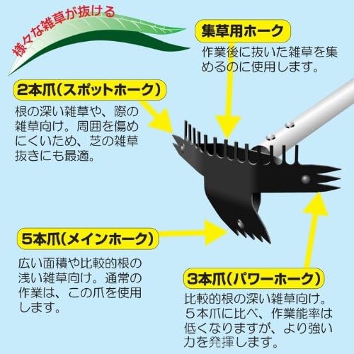 【入荷極小！新作】草抜き機 伸縮式 くわ 道具 草削り 雑草取り