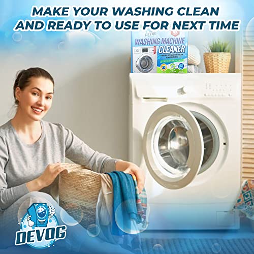Devog Washing Machine Cleaner Tablets, 24 Pcs Washer Machine Cleaner With Deep Cleaning Formula, 1 Year Supply, Washer Cleaner For Front Loader, Top Loader And He #TOP6